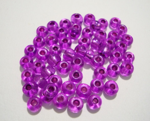 Siemenhelmi lila hopeareuna 5/0 4,5 mm (20 g/pss)