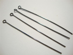 Korupiikki musta kova, 50 x 0,7 mm pitkä, lenkillä (n. 50 kpl/pss)