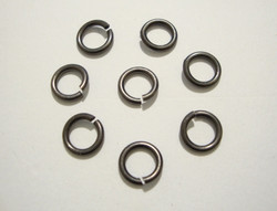 TierraCast Välirengas 7 x 1,2 mm musta avattava (20 kpl/pss)