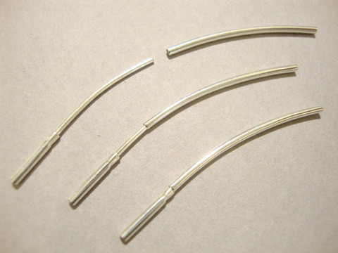 Beadalon crimp-/putkilukko hopeoitu 30,1 x 1,1 mm (5 kpl/pss)