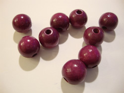Rayher Puuhelmi lila/violetti pyöreä 14 mm (18 kpl/pss)