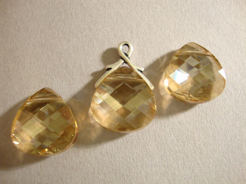 Swarovski kristalli brioletti kulta Golden shadow (6012) 15 x 14 mm