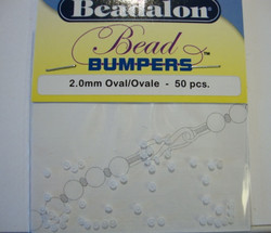 Beadalon Beadbumper (silikoni kiinnityshelmi) kirkas 2 mm (50/pss)