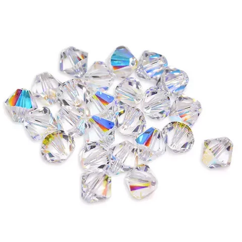 Swarovski kristallihelmi kirkas bicone 6 mm (4/pss)