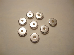 TierraCast Metallihelmi/välihelmi Heishi hopeoitu 7 mm (20 kpl/pss)