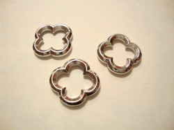 TierraCast Korulinkki Neliapila hopeoitu  15 x 15 mm