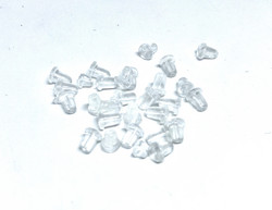 KK Korvakorun taustakappale väritön silikoni 5 x 4 mm (30 kpl/pss)