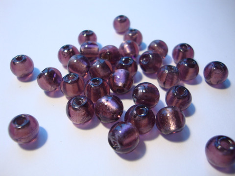 Folio lasihelmi tumma ametisti pyöreä 8 mm (10 kpl/pss)