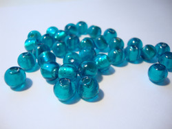 Folio lasihelmi Teal pyöreä 8 mm (10 kpl/pss)