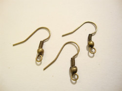 Korvakorukoukku (fish hook) pronssi 21 x 16 mm  (20 kpl/pss)