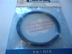 Beadalon hematiitin musta metallilanka, paksuus 20 gauge =0,81 mm (6 m/pakkaus)