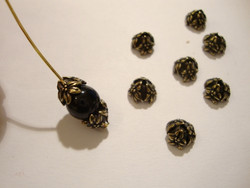 TierraCast Helmihattu Jasmine (Jasmiinin kukka) pronssi n. 7 mm (2 kpl/pss)