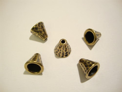 TierraCast Helmihattu (kalotti) pronssi Taottu 8,5 x 8 mm (2/pss)