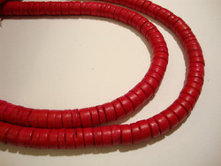 Kookos donitsi kirkas punainen  8 mm (30 cm nauha)