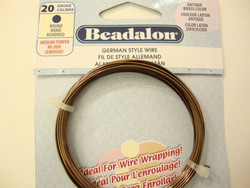 Beadalon metallilanka/kuparilanka pronssinvärinen, paksuus 20 Gauge = 0,81 mm