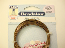 Beadalon metallilanka/kuparilanka pronssinvärinen, paksuus 22 Gauge = 0,64 mm