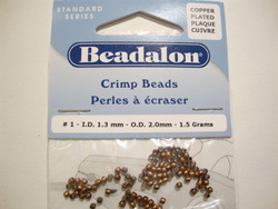 Beadalon kiinnityshelmi pronssi/kupari n. 2 mm (n. 80 kpl)