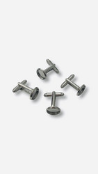 Kalvosinnappiaihio hopeoitu pyöreä 10 mm:n kapussille (2 kpl)