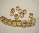 Swarovski kristallihelmi kulta Golden shadow kuutio 6 mm (2/pss)