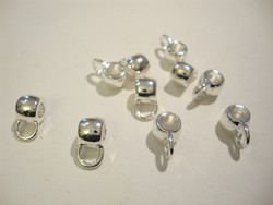 Riipuspidike hopeoitu 11 x 6 mm (2 kpl/pss)