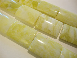 Kivihelmi Mustard stone limen vihreä suorakaide 20 x 14 mm (4 kpl/pss)