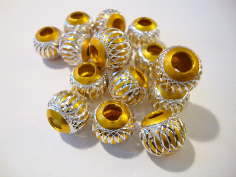 Alumiinihelmi kulta 12 mm