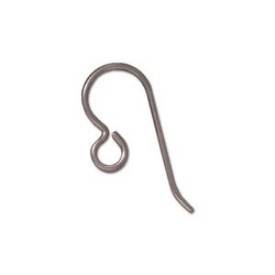 KK TierraCast Niobium korvakorukoukku 20 x 9 mm tumma harmaa/gunmetal (2 kpl/pss)