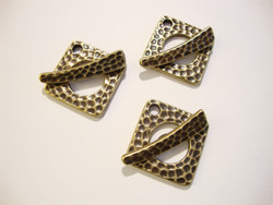 TierraCast Salpalukko Taottu neliö pronssi 18 x 18 mm/salpa 24 mm
