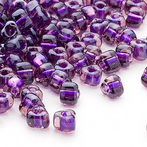 Miyuki siemenhelmi kolmio 4x4x3 mm meripihka-violetti-kirkas TR1835 (10 g/pss)
