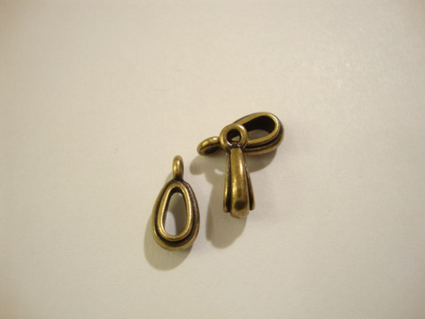 TierraCast Riipuspidike Nouveau pronssi 12,5 x 6 mm