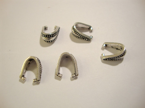 TierraCast Puristettava riipuspidike Royal hopeoitu 10 x 4,8 mm