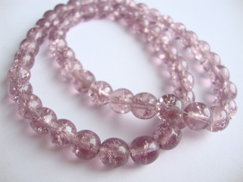 Särölasihelmi (tsekkiläinen läpivärjätty) Mauve pyöreä 8 mm (30/pss)