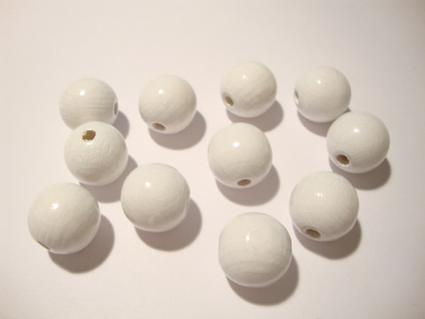 Rayher Puuhelmi liidun valkoinen 6 mm (115 kpl/pss)