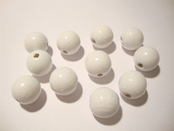 Rayher Puuhelmi liidun valkoinen 12 mm (32 kpl/pss)