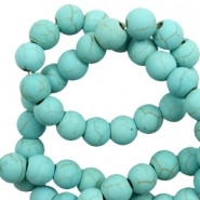 Kivihelmi värjätty Magnesiitti pyöreä matta 8 mm (20 kpl)