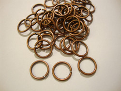 Välirengas 9 x 1 mm kuparinvärinen (120 kpl/pss)