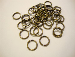 Välirengas 9 x 1,2 mm pronssinvärinen avattava (20 kpl)