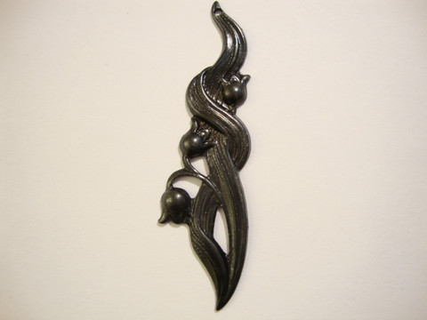 Vintaj Lily of the Valley riipus 55 x 14 mm