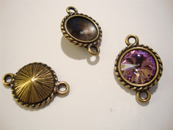 TierraCast Korulinkki rivolille pronssi pyöreä 24 x 16 mm