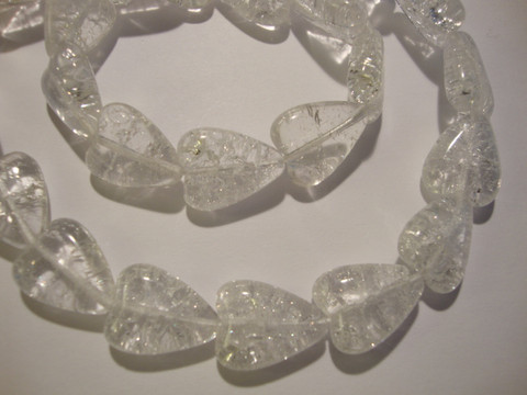 Särölasihelmi kirkas sydän 18 x 13 mm (5 kpl/pss)
