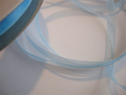 Organzanauha vaalean sininen n. 6 mm leveä (m-erä 2 m)