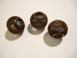 Verkkohelmi/punoshelmi teräs ruskea 12 x 14 mm, reikä n. 5 mm