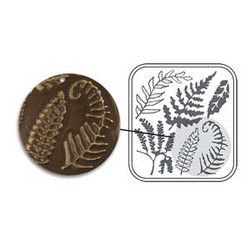 Vintaj DecoEmboss metallinpainolevy Fern (Saniainen)