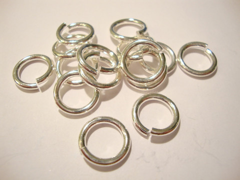 Välirengas 11 x 1,5 mm hopeoitu avattava (10/pss)