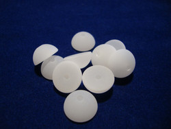 Polarishelmi valkoinen matta puolipallo 12 mm (2/pss)