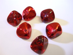 Tsekkiläinen lasihelmi 'Magic' Siam punainen nuggetti 11 x 15 mm (2 kpl/pss)