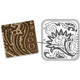 Vintaj DecoEmboss metallinpainolevy Floral Decor