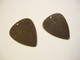 Vintaj Guitar Pick (plektra) korupohja/laatta 31 x 26,5 mm