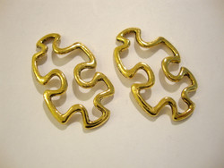 Korulinkki Palapeli kullanvärinen 30 x 18 mm (2 kpl/pss)