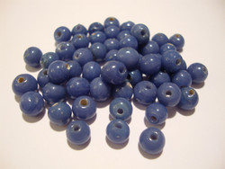 Opaakki lasihelmi violetti pyöreä 6 mm (30 kpl/pss)